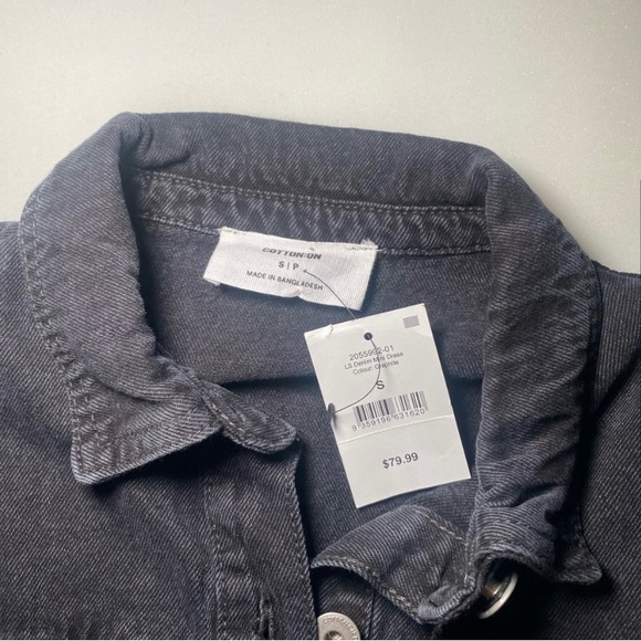 Black Denim Mini Dress - Picture 3 of 4